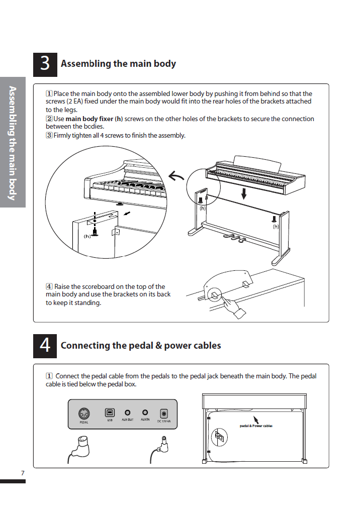 دفترچه راهنمای پیانو دیجیتال دایناتون مدل SLP-250 صفحه 07